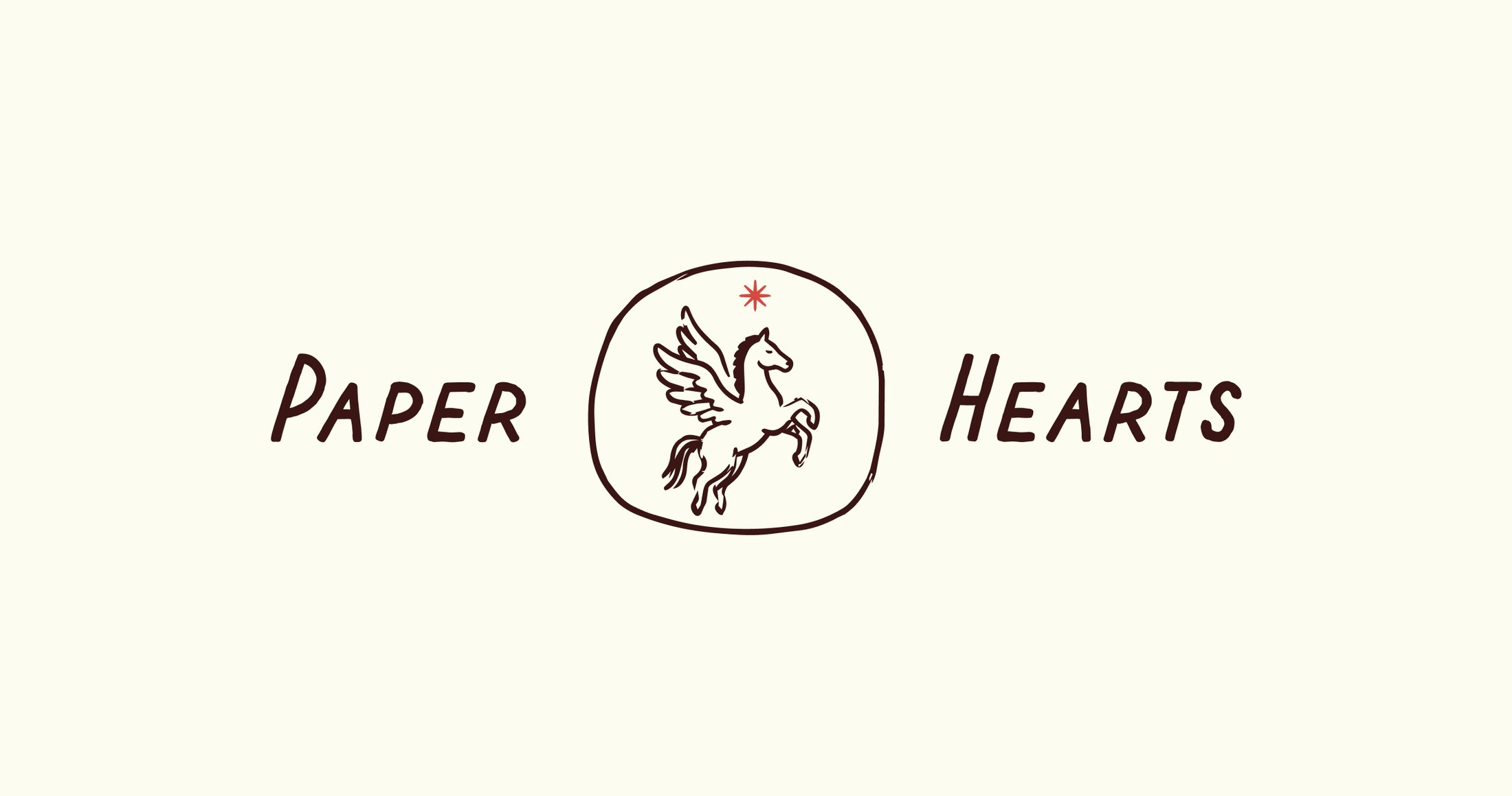 Paper Hearts — snail mail: Branding, Stationery